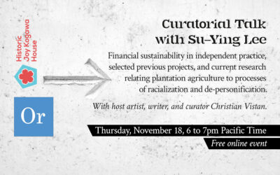 Curatorial Talk with Su-Ying Lee