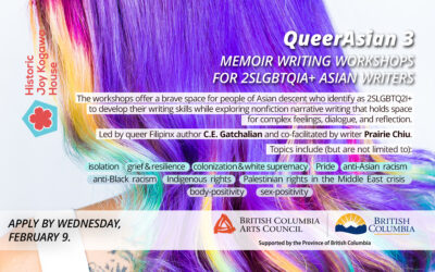 QueerAsian 3: Memoir Writing Workshops