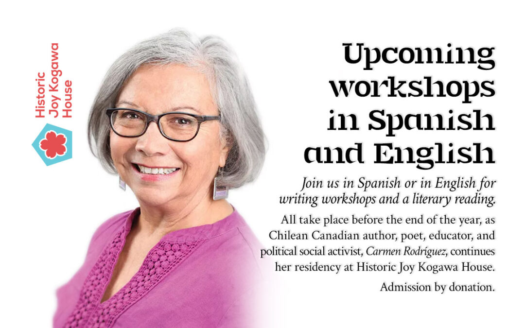 Carmen Rodríguez to host workshops in Spanish and English